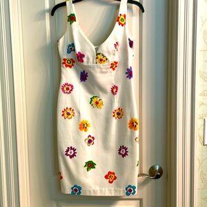 David Meister Sheath Dress White Size 4